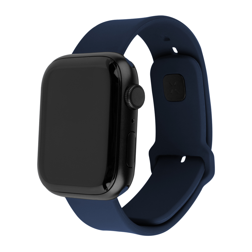 FIXED Silicone Sporty Strap pro Apple Watch 41/40/38 mm, modrý