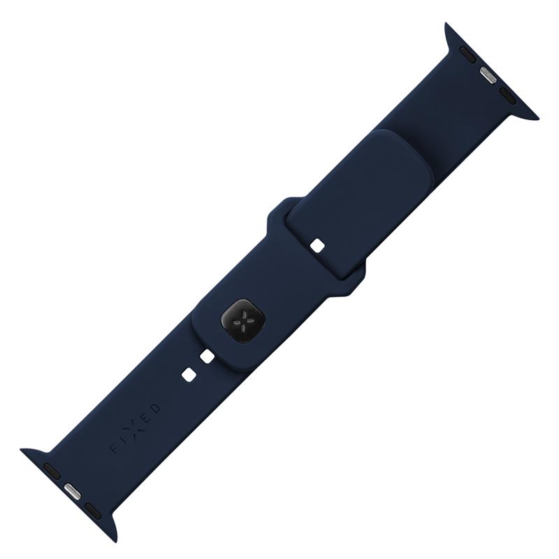 FIXED Silicone Sporty Strap pro Apple Watch 41/40/38 mm, modrý