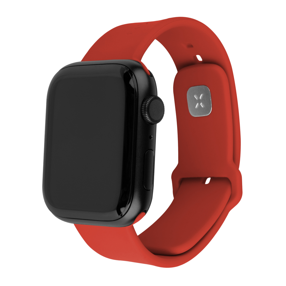 FIXED Silicone Sporty Strap pro Apple Watch Ultra 49 mm, červený