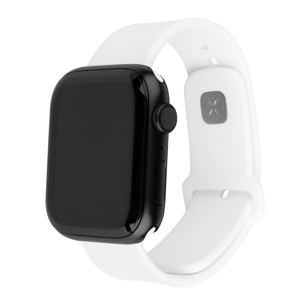 FIXED Silicone Sporty Strap pro Apple Watch Ultra 49 mm, bílý