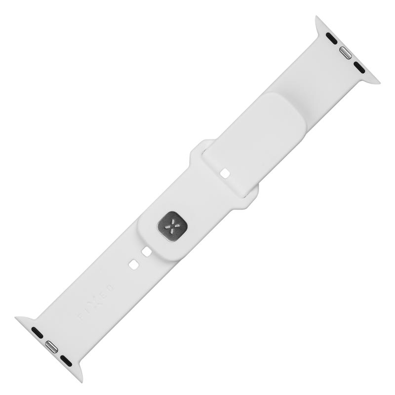 FIXED Silicone Sporty Strap pro Apple Watch Ultra 49 mm, bílý