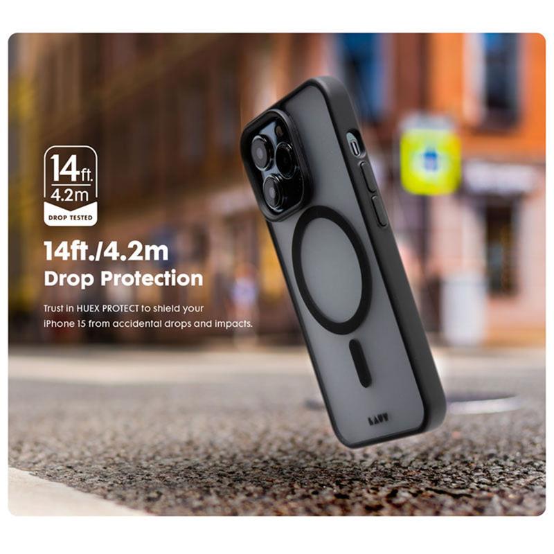 LAUT kryt Huex Protect Magsafe pre iPhone 15 Pro Max - Black