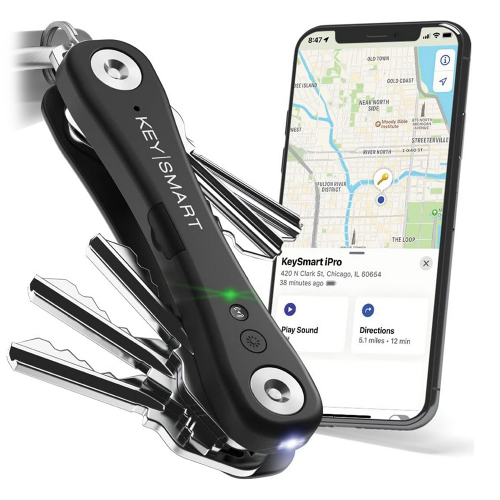 KeySmart iPro s Apple Find My - organizér kľúčov - čierny