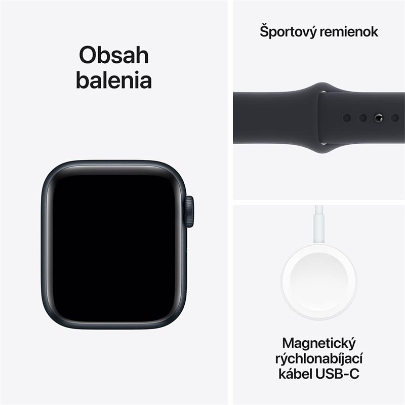 Apple Watch SE GPS 40mm Midnight Aluminium Case with Midnight Sport Band-S/M *Rozbaleno*