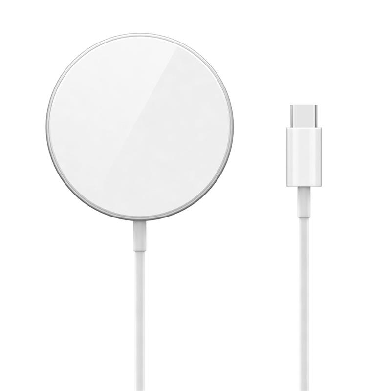 iStores by EPICO FAST MAGNETIC WIRELESS CHARGER - silver *Rozbalený*