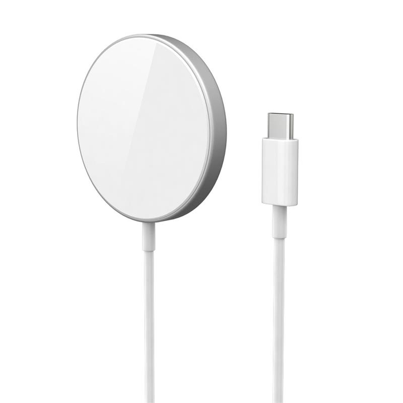 iStores by EPICO FAST MAGNETIC WIRELESS CHARGER - silver *Rozbalený*
