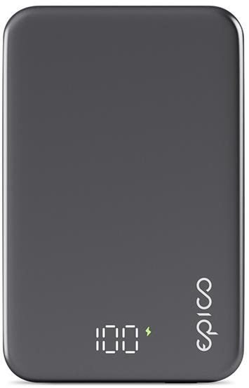 Epico Mag+ Aluminium Power Bank Battery Capacity 10 000mAh - vesmírne šedá