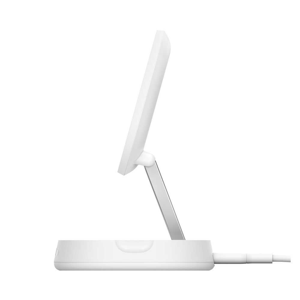 Belkin Boost Charge Pro Convertible Magnetic Wireless Charging Stand with Qi2 15W + 20W Charger - White