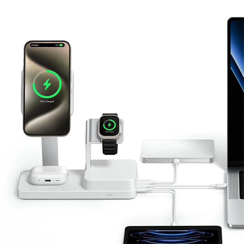 ESR 100W 6-in-1 Charging Station with MagSafe + CryoBoost - White