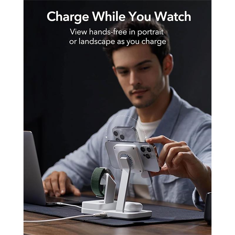 ESR 100W 6-in-1 Charging Station with MagSafe + CryoBoost - White