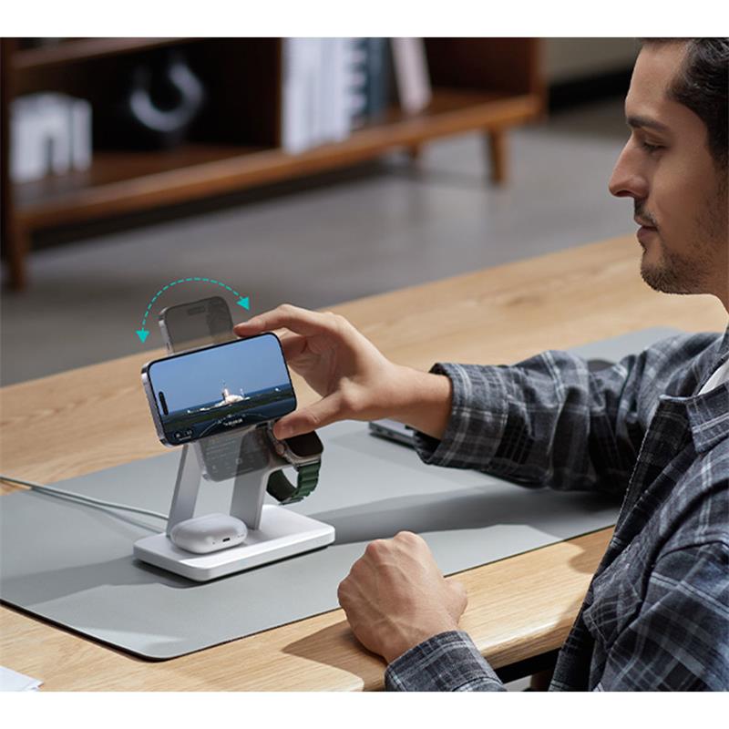 ESR 25W 3-in-1 Wireless Charger with MagSafe + CryoBoost - White