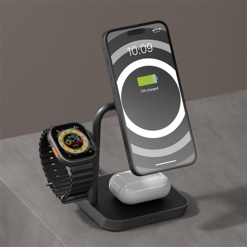 ZENS Office Charger Pro 3  Qi2 Magnetic charger / MagSafe compatible