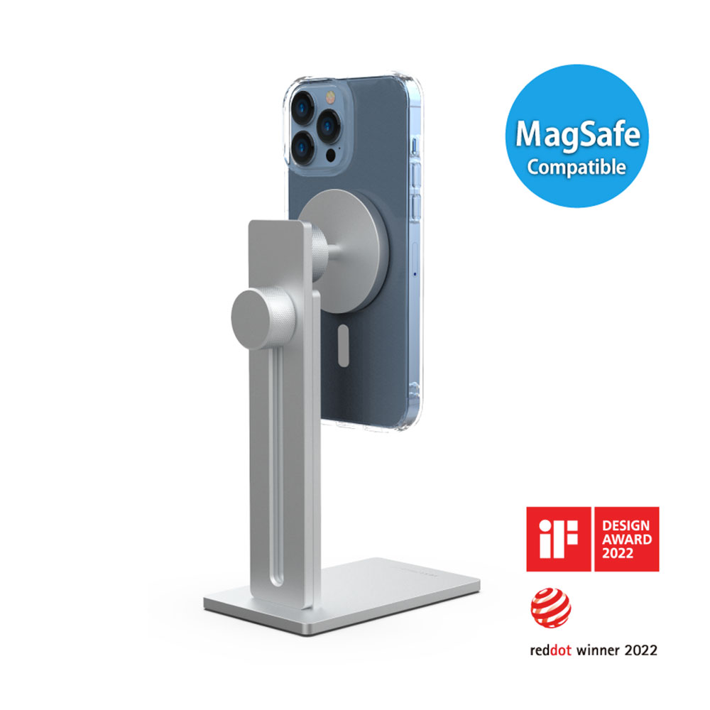 Just Mobile stojan AluDisc Pro Stand MagSafe - Silver Aluminium