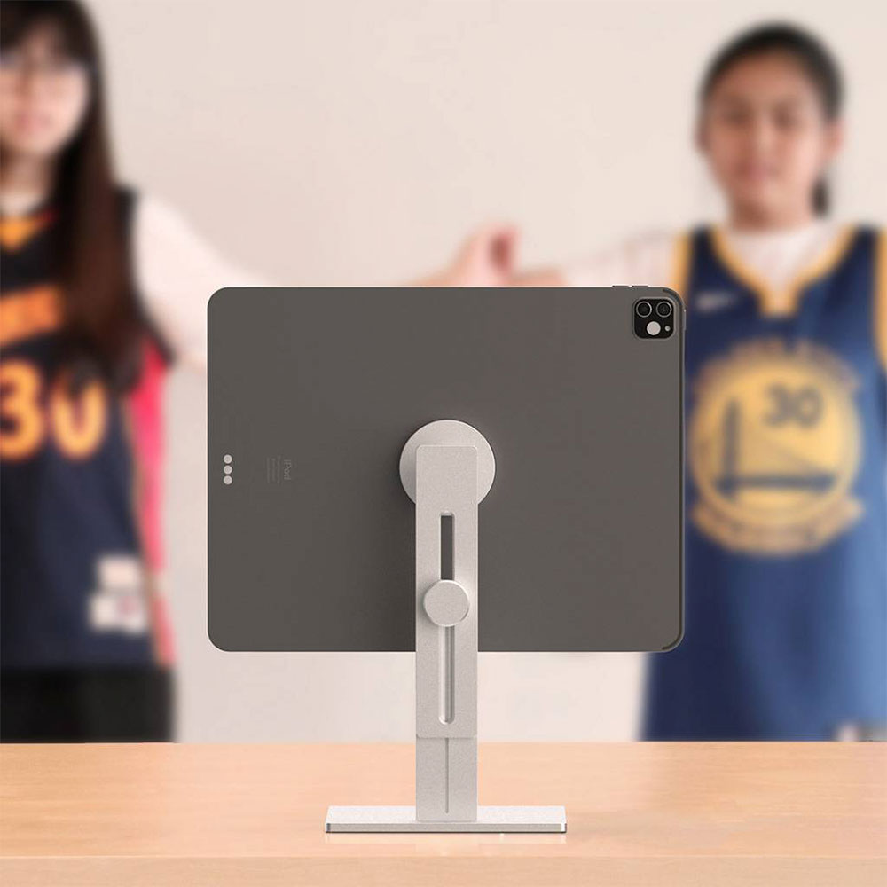 Just Mobile stojan AluDisc Max Tablet Stand - Silver Aluminium