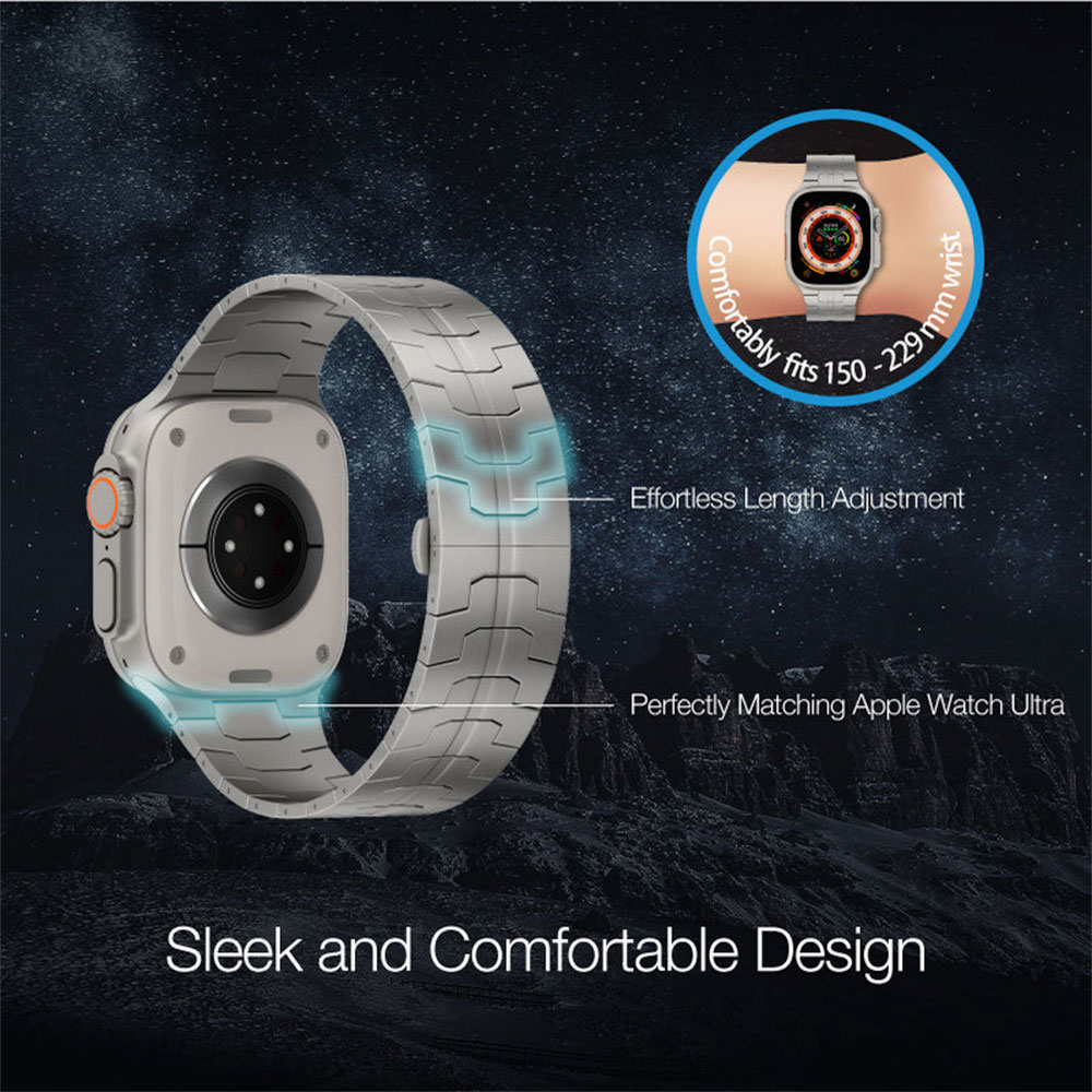 Just Mobile remienok Watch Band pre Apple Watch Ultra - Titanium