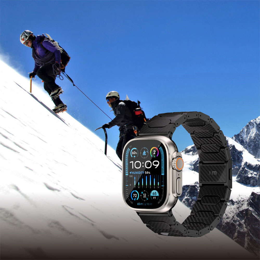 Just Mobile remienok Watch Band pre Apple Watch 44-49mm - Carbon Fiber