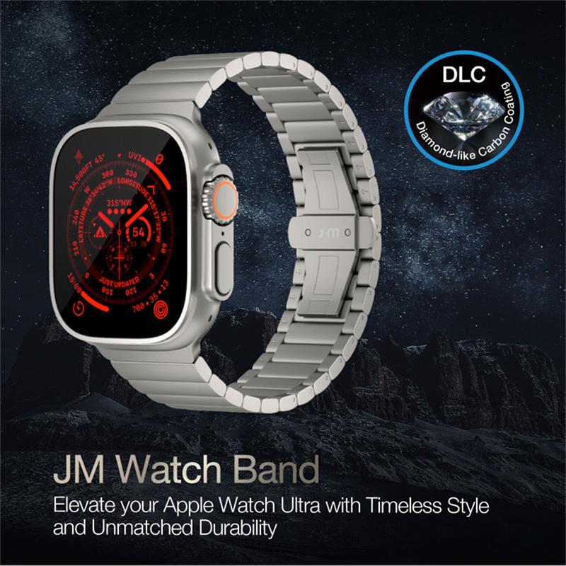 Just Mobile remienok Watch Band pre Apple Watch Ultra - Titanium DLC Coating