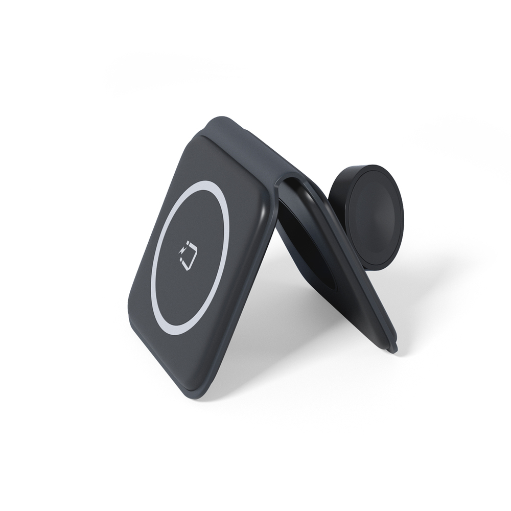 Spello by Epico 2in1 Skladacia Bezdrôtová Nabíjačka - Čierna *Vystavený*