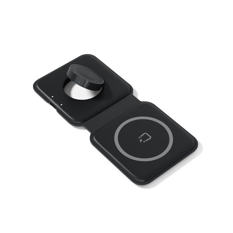 Spello by Epico 2in1 Skladacia Bezdrôtová Nabíjačka - Čierna *Vystavený*