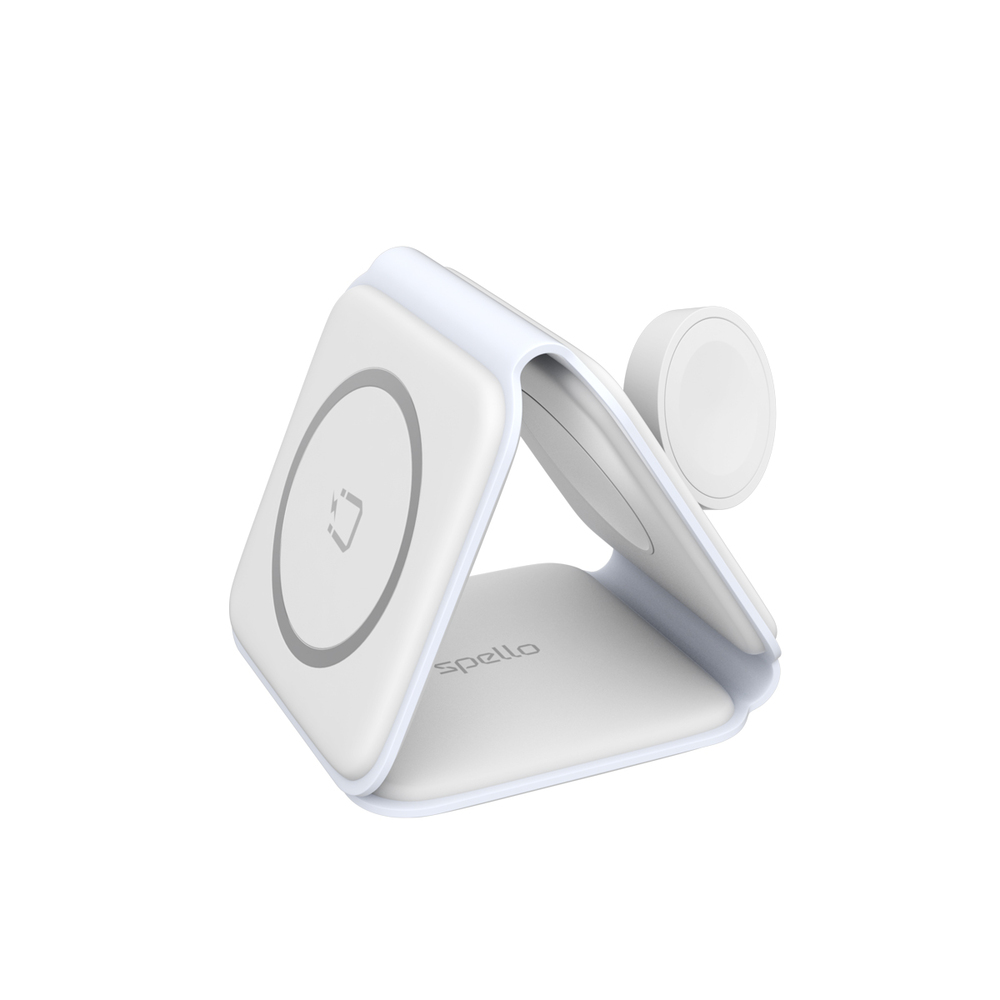Spello by Epico 3in1 Skladacia Bezdrôtová Nabíjačka - Biela *Vystavený*