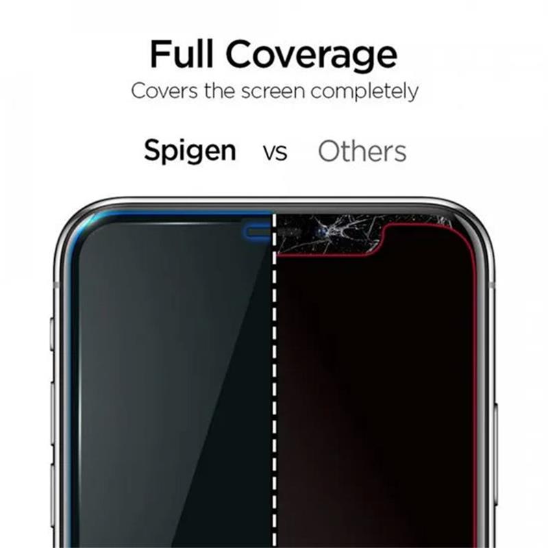 Spigen ochranné sklo GLAS.tR AlignMaster pre iPhone 11 Pro Max - Black Frame