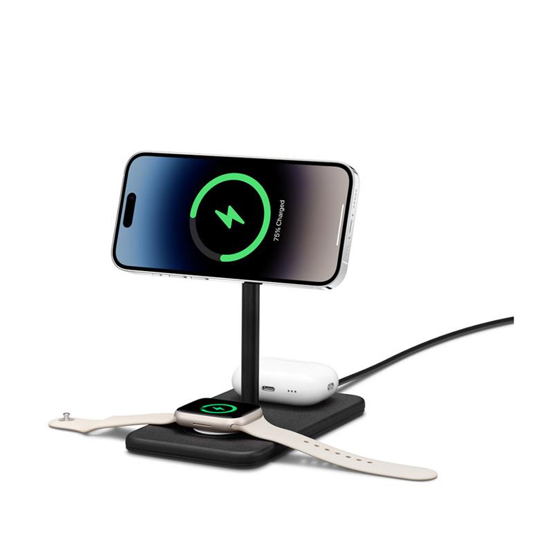 TwelveSouth HiRise 3 Deluxe 3-in-1 Magsafe Charging Stand - Black