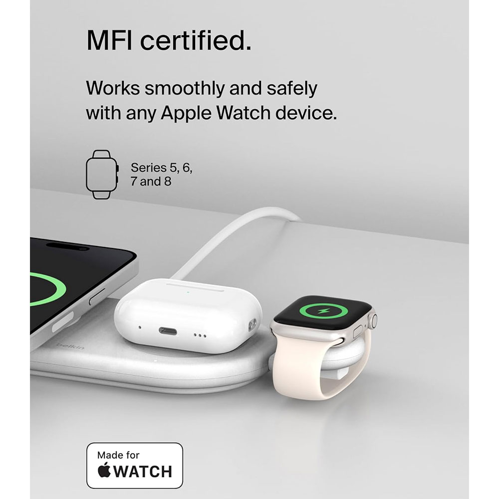 Belkin Boost Charge Apple Watch Fast Charge Dongle - White