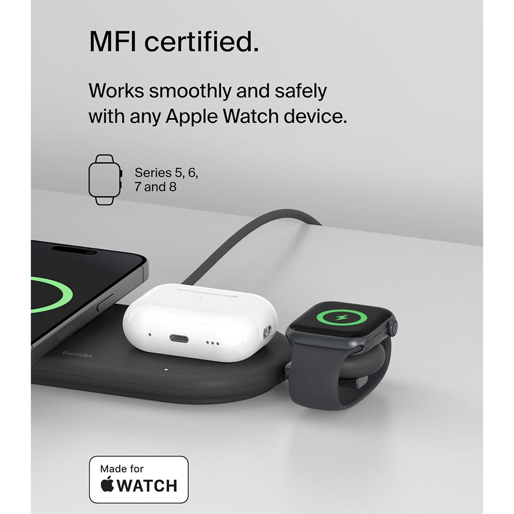 Belkin Boost Charge Apple Watch Fast Charge Dongle - Black