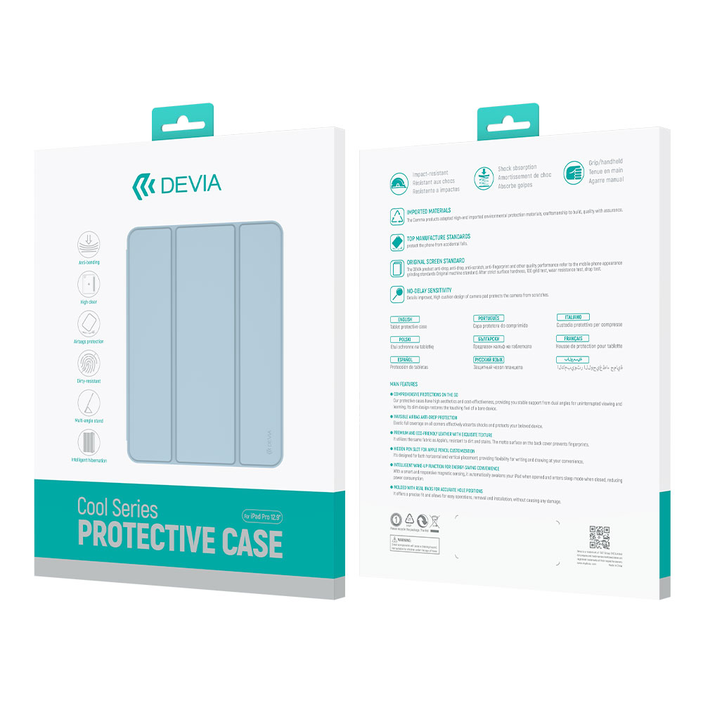 Devia puzdro Cool Series Protective Case pre iPad 10.2" 2019/2020/2021 - Blue