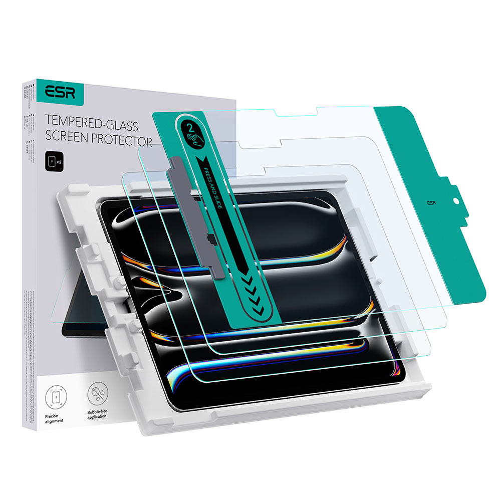 ESR ochranné sklo with Packaging Tool pre iPad Pro 11" M4/M5 2024/2025 - Clear
