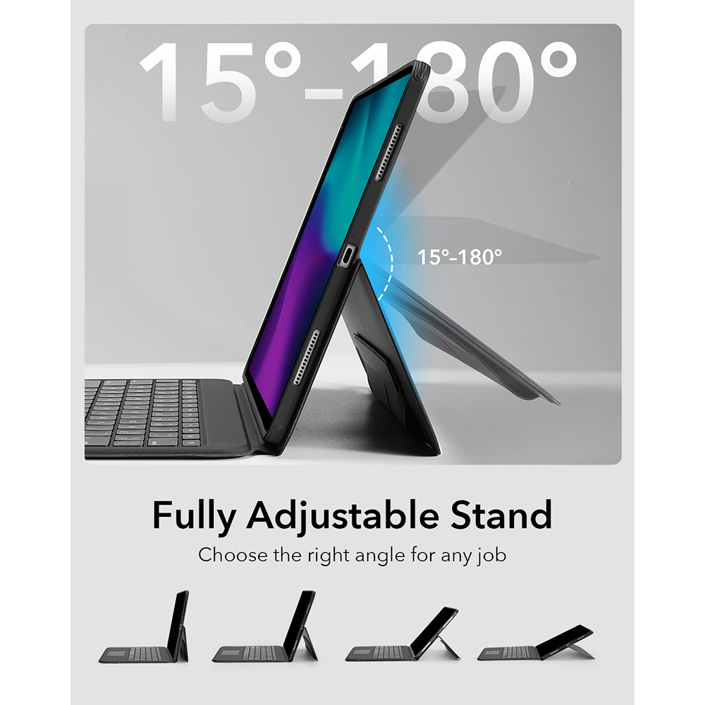 ESR klávesnica Ascend Keyboard Case pre iPad Pro 11" M4 2024 Eng - Black