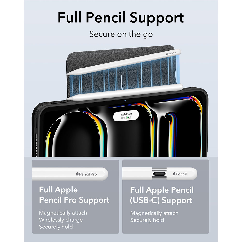 ESR puzdro Rebound Hybrid Case 360 pre iPad Pro 13" M4 2024 - Gray