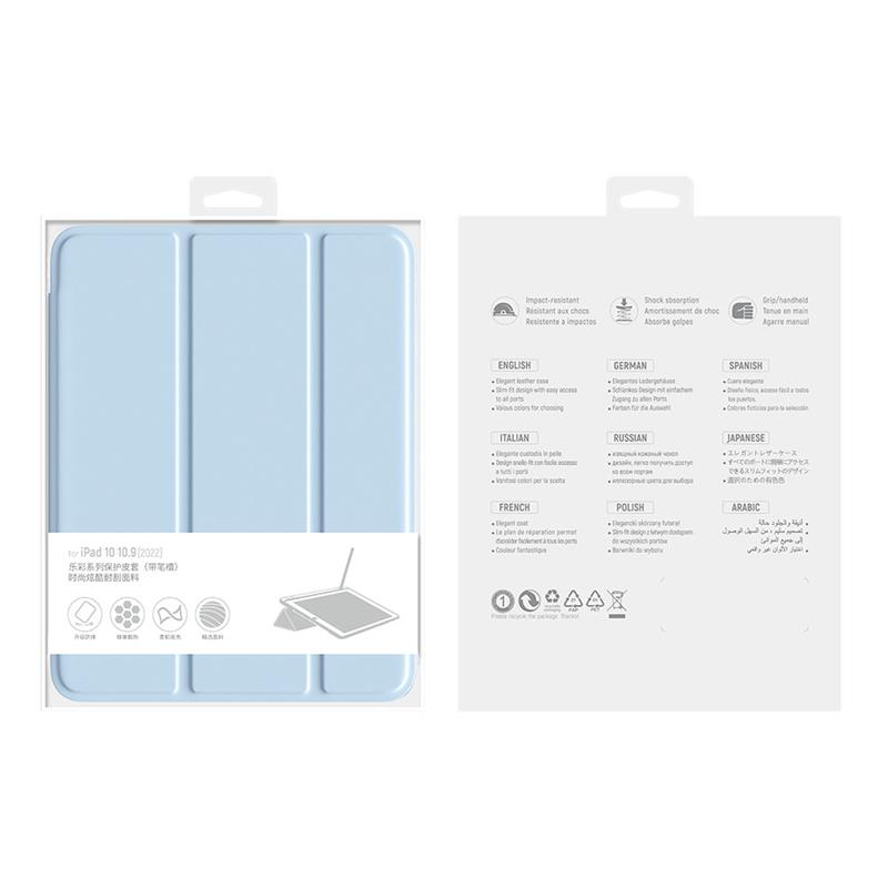 Comma puzdro Joy Series PU Case With Pencil Slot pre iPad Air 13" M2/M3 - Light Pink