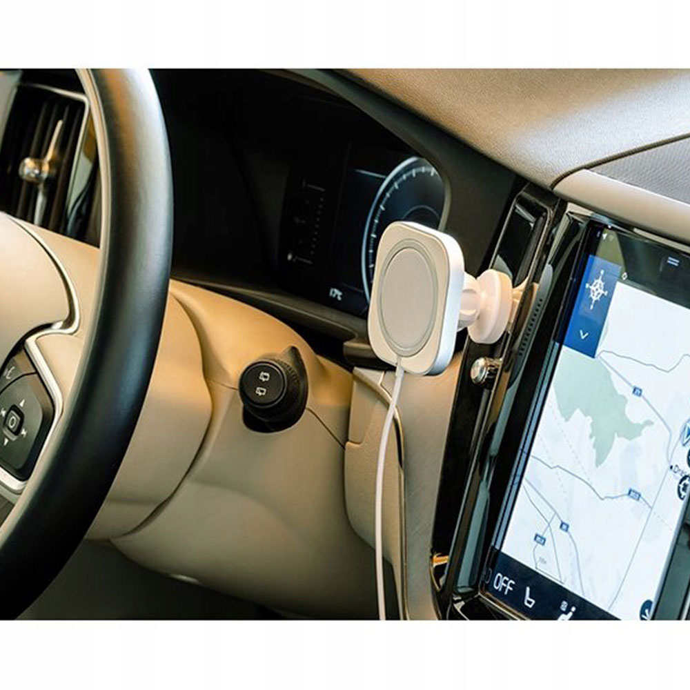 ER POWER držiak do auta Car Vent Mount pre Magsafe + 20W Charger - White