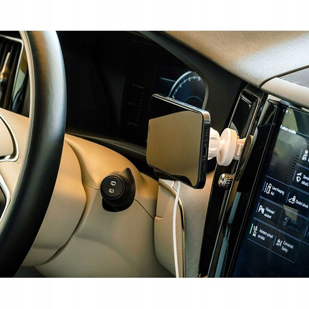 ER POWER držiak do auta Car Vent Mount pre Magsafe + 20W Charger - White