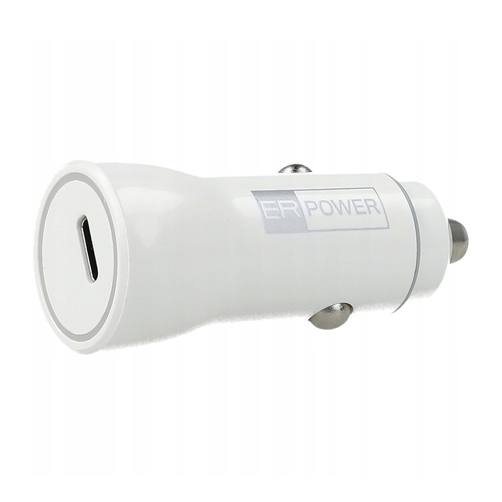 ER POWER 20W PD Car Charger - White