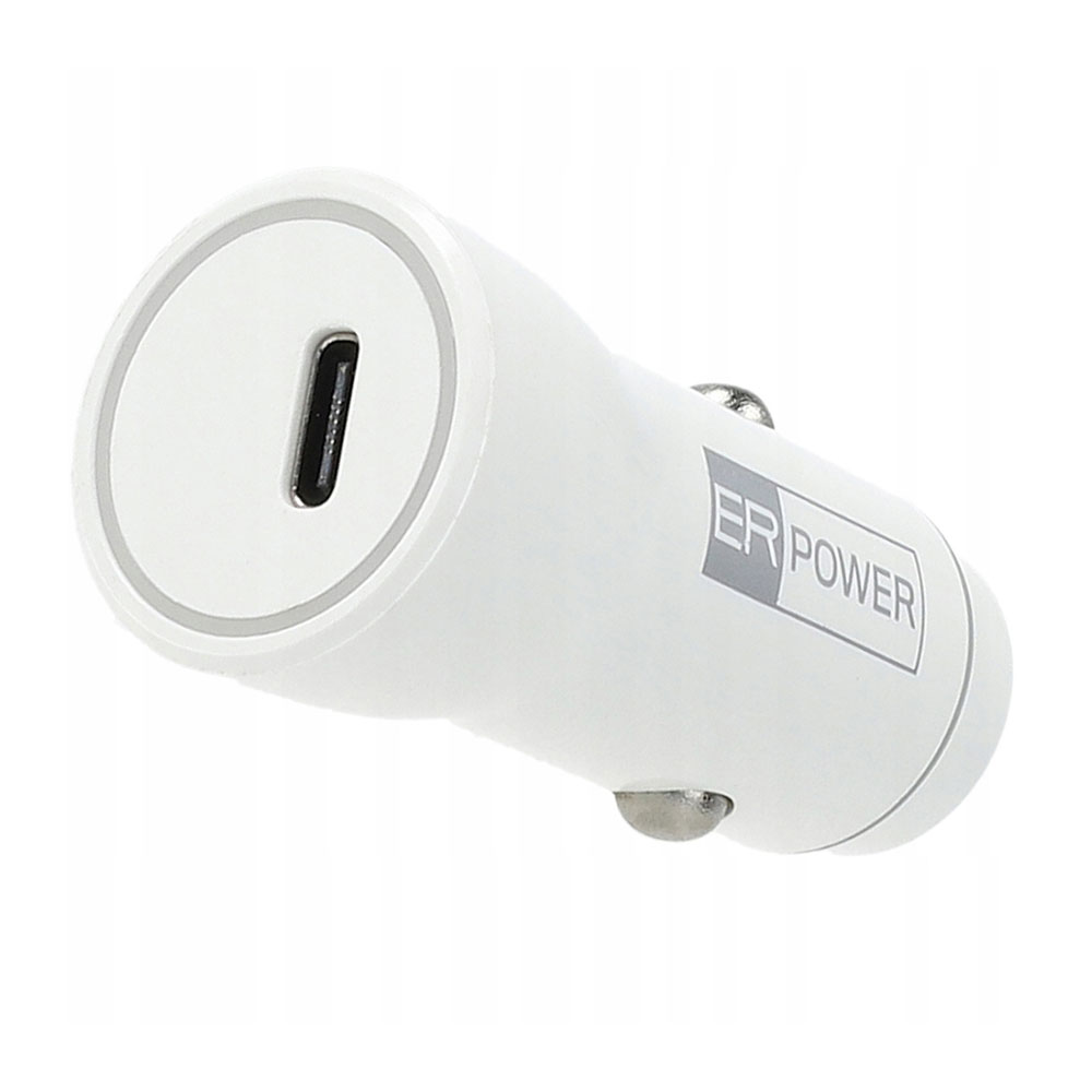 ER POWER 20W PD Car Charger - White