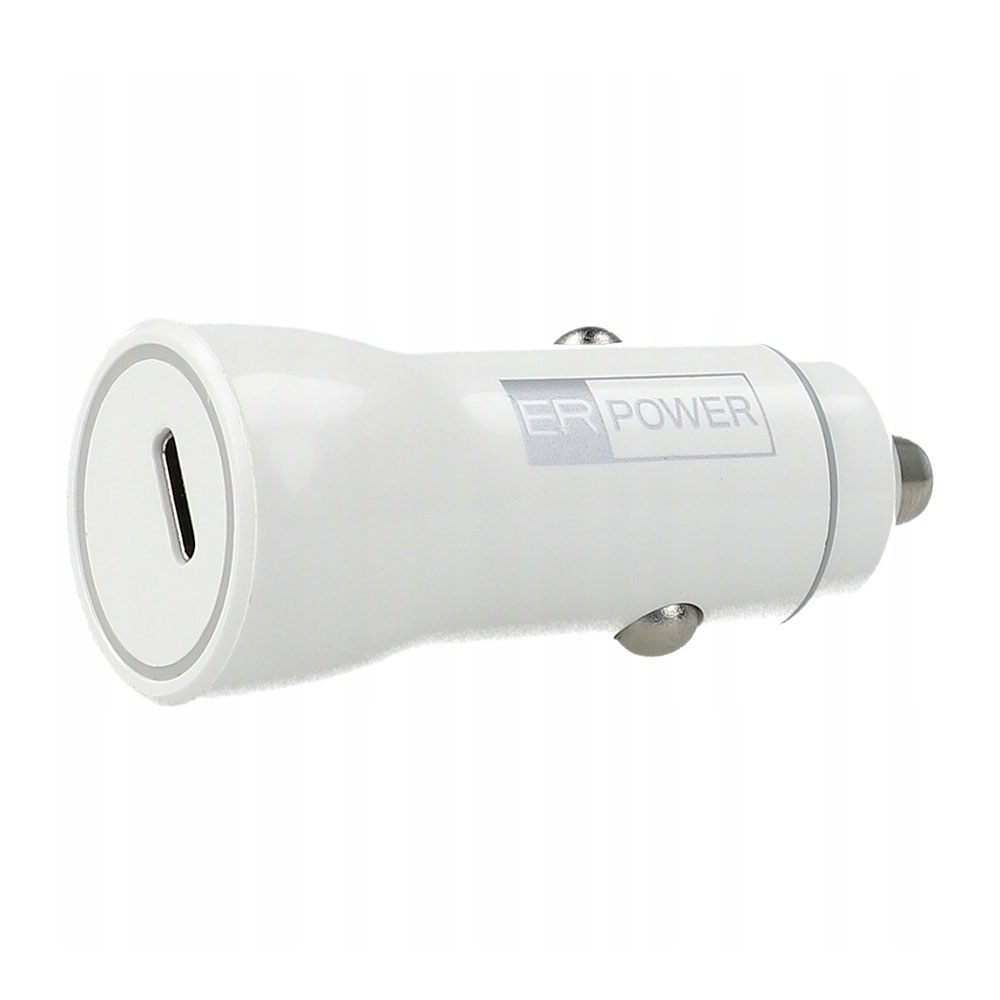 ER POWER 20W PD Car Charger - White