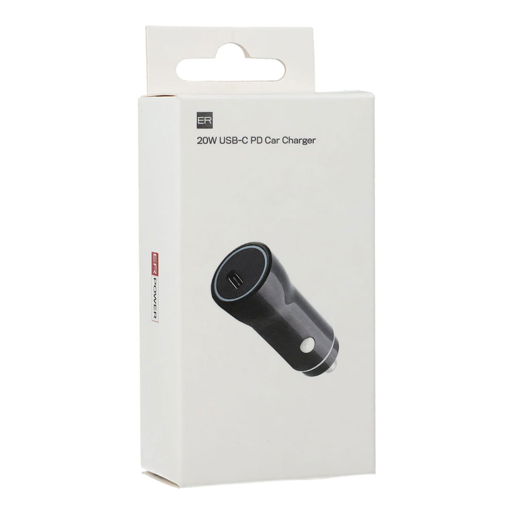 ER POWER 20W PD Car Charger - Black
