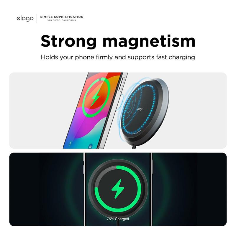 Elago Tesla Magnetic Aluminum Car Mount pre Tesla model 3 a Y - Black