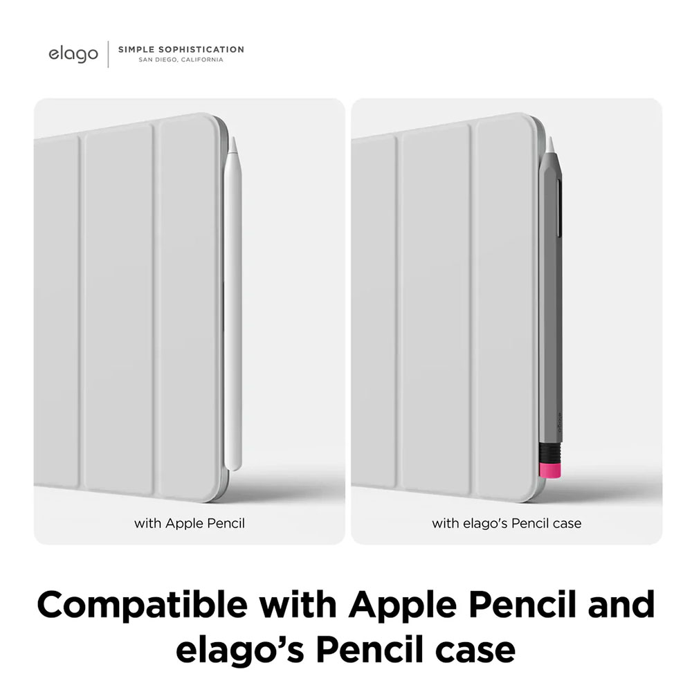Elago puzdro Magnetic Folio Case pre iPad Air 11" M1/M2/M3 - Light Gray