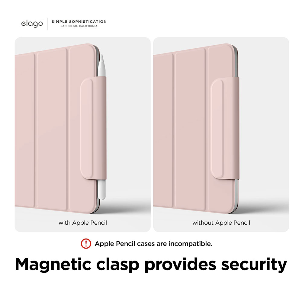 Elago puzdro Smart Folio Case with Clasp pre iPad Air 11" M1/M2/M3 - Sand Pink