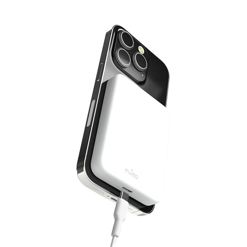 Puro Slim Power Mag Magsafe Powerbank 4200 mAh - White