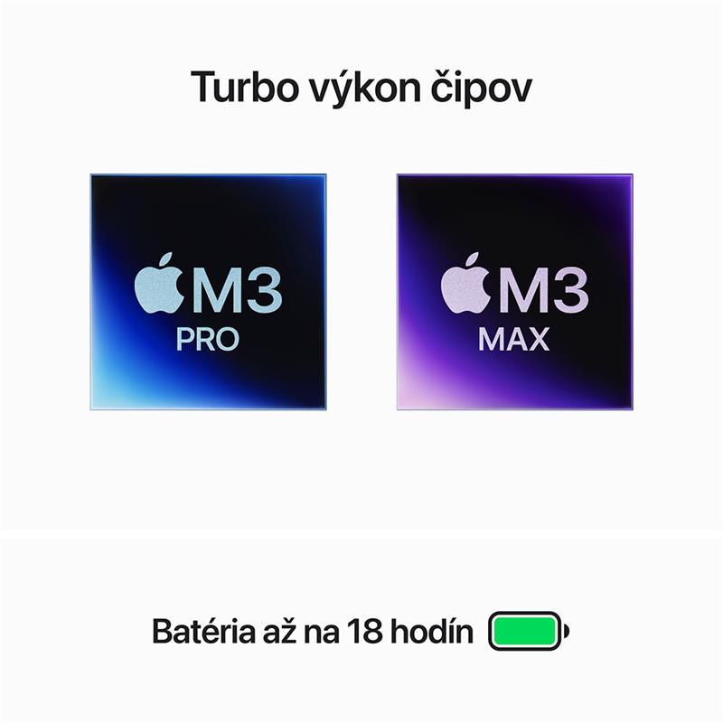 CTO MacBook Pro 14" Apple M3 Pro 11C CPU 14C GPU 36GB 1TB Kozmický čierny SK
