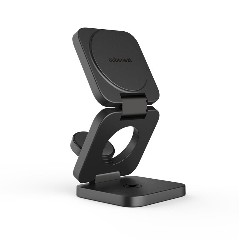 Cubenest 3v1 Skladacia bezdrôtová nabíjačka E310 - šedá