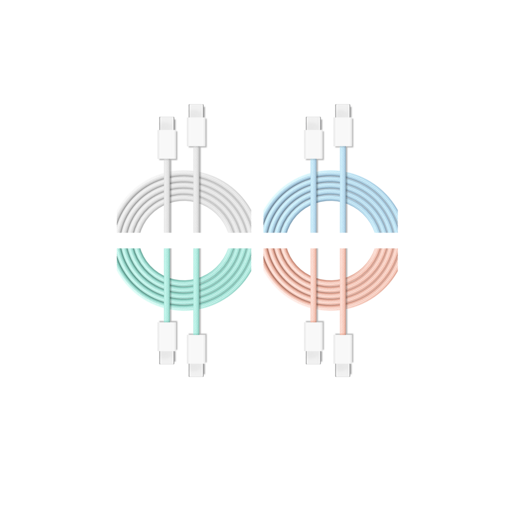 Cubenest Opletený USB-C kabel 1m, 4-pack