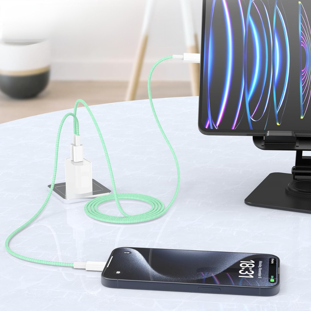 Cubenest Opletený USB-C kabel 1m, 4-pack