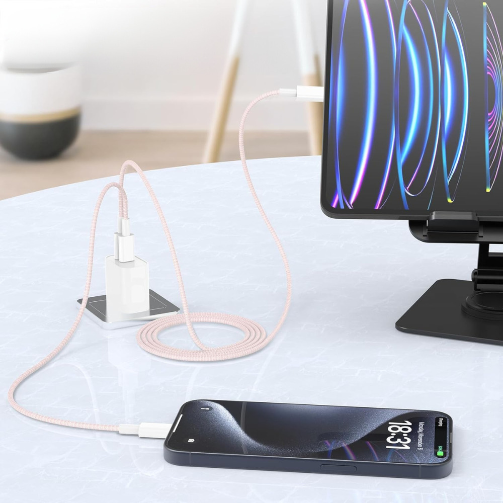 Cubenest Opletený USB-C kabel 1m, 4-pack