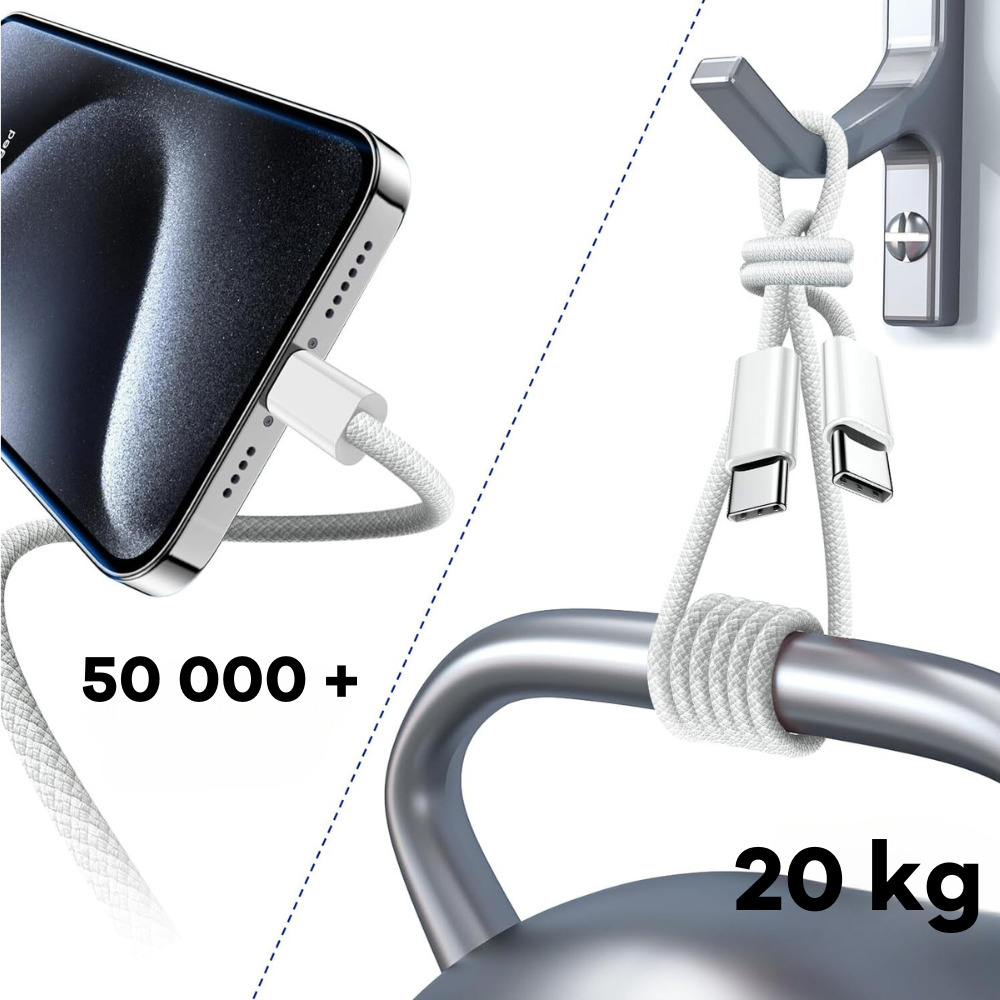 Cubenest Opletený USB-C kabel 1m, 4-pack