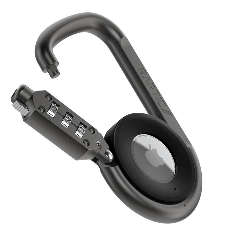Raptic Airtag Holder Link+Lock pre Apple Airtag - Black